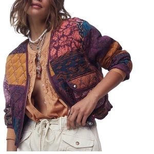 Free people peggy quilted jacket